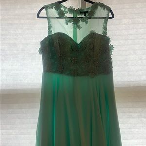 Beautiful Long Mint Green Dress